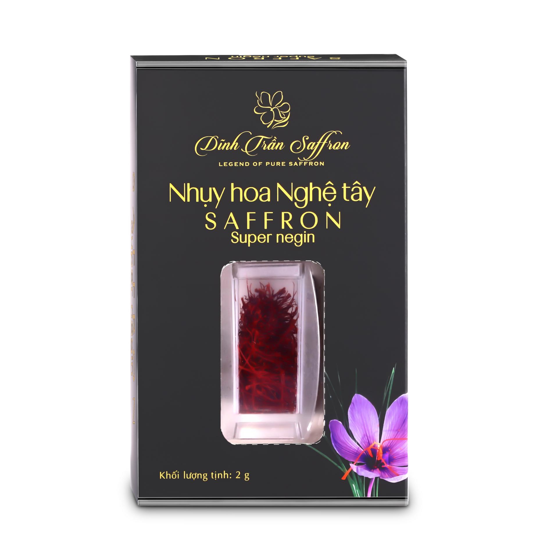 Saffron Dĩnh Trần - Nhụy hoa Nghệ Tây từ Iran - 2 gram